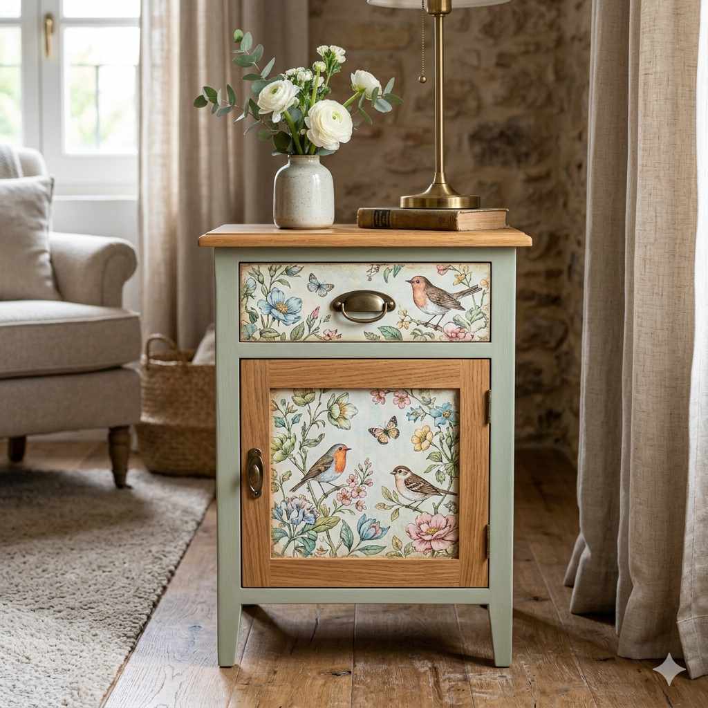 Mueble con decupage