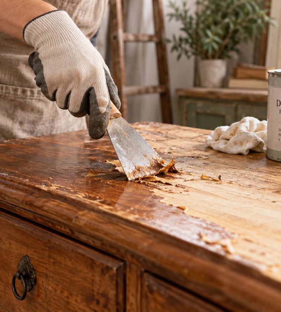 Cómo quitar barniz de la madera